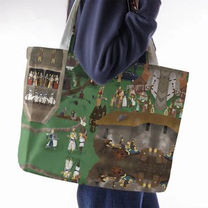 England 932 A.D Monty Python and The Holy Grail Large Tote Bag