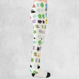 Cute Monsters H. P. Lovecraft Flare Leggings