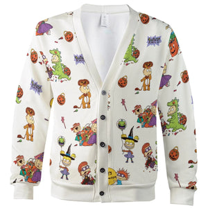 Rugrats Happy Halloween Pattern Cardigan