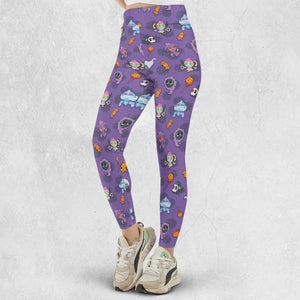 Team Purple Pokemon Pattern Legging