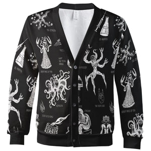H.P. Lovecraft Monsters Cardigan