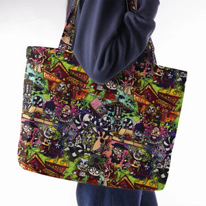 Spooky Chic Beetlejuice Large Tote Bag