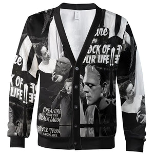 Universal Monsters Pattern Cardigan