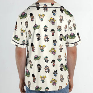 Hey Arnold Characters Unisex Baseball Jersey