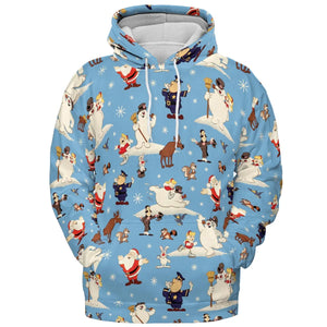 Frosty the Snowman Christmas Characters All-over Print Hoodie