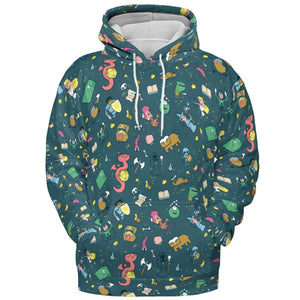 Cute Doodle Dungeons All-over Print Hoodie