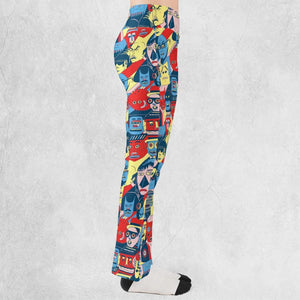 Trash Monsters Adult Swim Flare Leggings