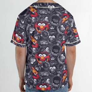 Animal The Muppets Pattern Unisex Baseball Jersey