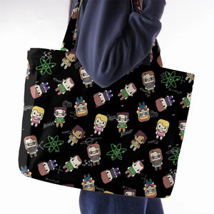 Geeky Bazinga The Big Bang Theory Large Tote Bag
