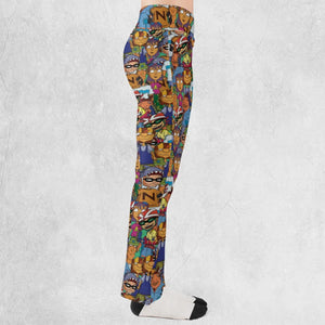 Rocket Power Characters Flare Leggings
