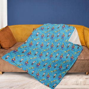 Animated Attitude Duckman Fleece Blanket