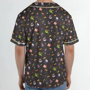 Ghostbusters Pattern Unisex Baseball Jersey
