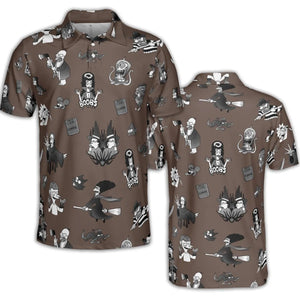 Treehouse of Horror The Simpsons AOP Men/Women Polo Shirt