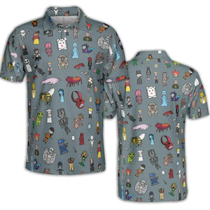 The Races of Doctor Who AOP Men/Women Polo Shirt