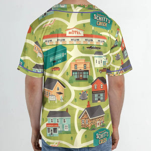 Schitt's Creek Town Map Unisex Baseball Jersey