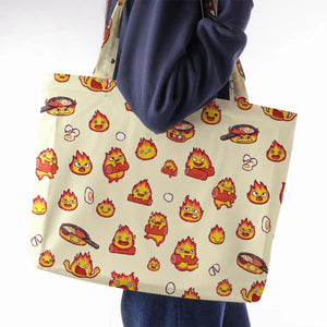 Calcifer Howl’s Moving Castle Large Tote Bag