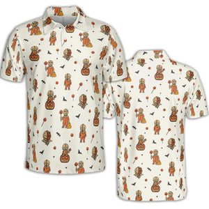 Pumpkin Sam Trick 'r Treat Horror AOP Men/Women Polo Shirt