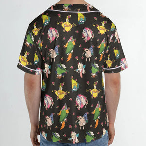 Rocko's Modern Life Pattern Unisex Baseball Jersey
