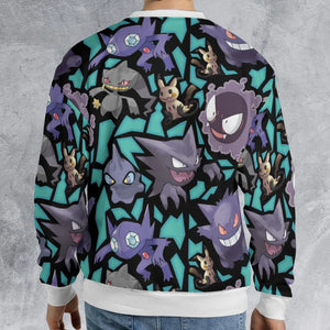 Ghost Type Pokemon All-over Print Sweatshirt