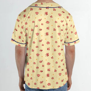 Nintendo Kirby Pattern Unisex Baseball Jersey