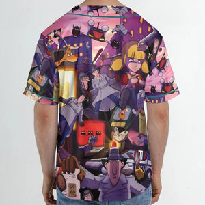 80s Cartoon Inspector Gadget Collage Unisex Baseball Jersey