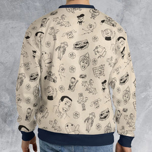 Pee-Wee's Playhouse Characters All-over Print Sweatshirt
