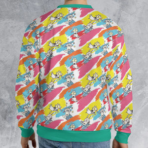 Rocko's Paint Brush All-over Print Sweatshirt