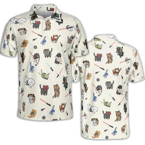 Star Wars Characters As Cats AOP Men/Women Polo Shirt