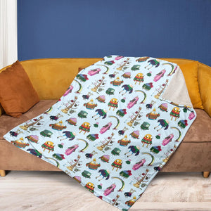 Ugly Sweater Adventure Time Fleece Blanket