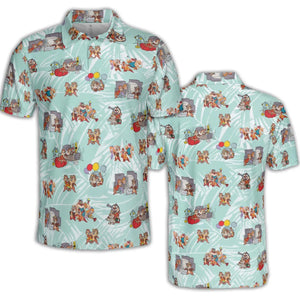 Rescue Team Chip 'n Dale Rescue Rangers AOP Men/Women Polo Shirt