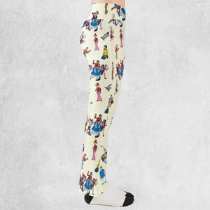 The New Adventures of Gilligan Pattern Flare Leggings