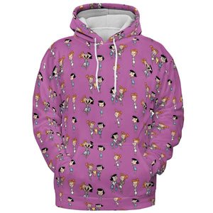 Wilma and Betty The Flintstones All-over Print Hoodie
