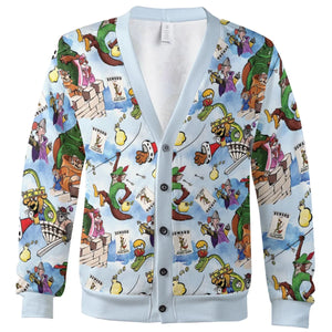 Robin Hood Characters Pattern Cardigan