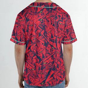 Gundam Camo Magenta Gundam Unisex Baseball Jersey