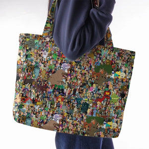 Futurama Characters Large Tote Bag