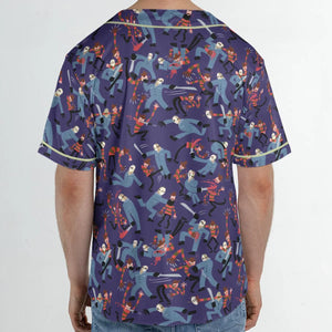 The Battle Freddy vs Jason Nightmare on Elm Street Friday the 13th Unisex Baseball Jersey