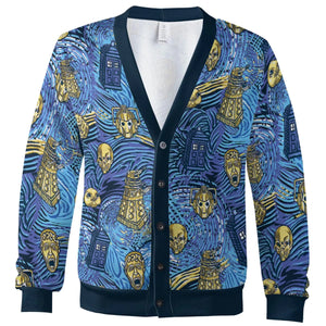 Starry Night Tardis Doctor Who Cardigan