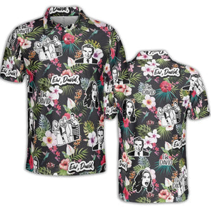 Schitts Creek Tropical AOP Men/Women Polo Shirt