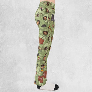 Tarzan Characters Flare Leggings