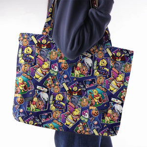Pooh Bear Halloween Large Tote Bag