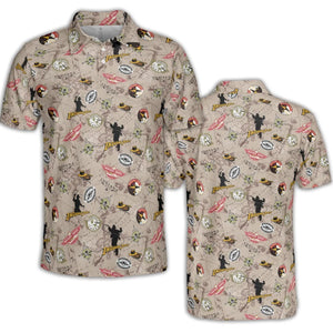 Indiana Jones Patterns AOP Men/Women Polo Shirt