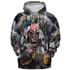 Jason Voorhees Evolution All-over Print Hoodie