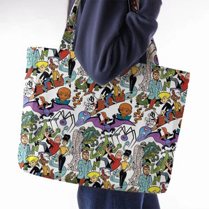 The Adventures Jonny Quest Large Tote Bag