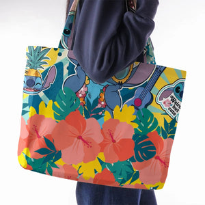 Weird But Cute Stitch Large Tote Bag
