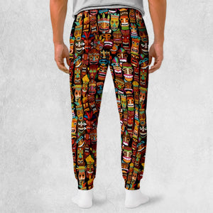 Tiki Pattern Sweatpants