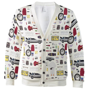 Back to the Future Pattern Cardigan