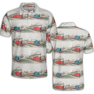 Vintage Thomas & James AOP Men/Women Polo Shirt