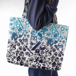 Blue Moggle Final Fantasy Large Tote Bag