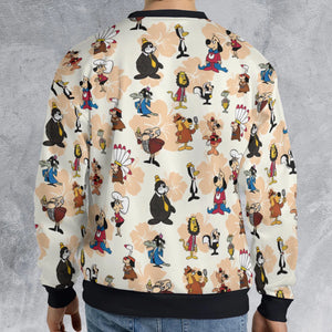 Nostalgia Underdog Characters All-over Print Sweatshirt