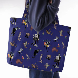 It's a Mad Mad Mad Monster Party Large Tote Bag